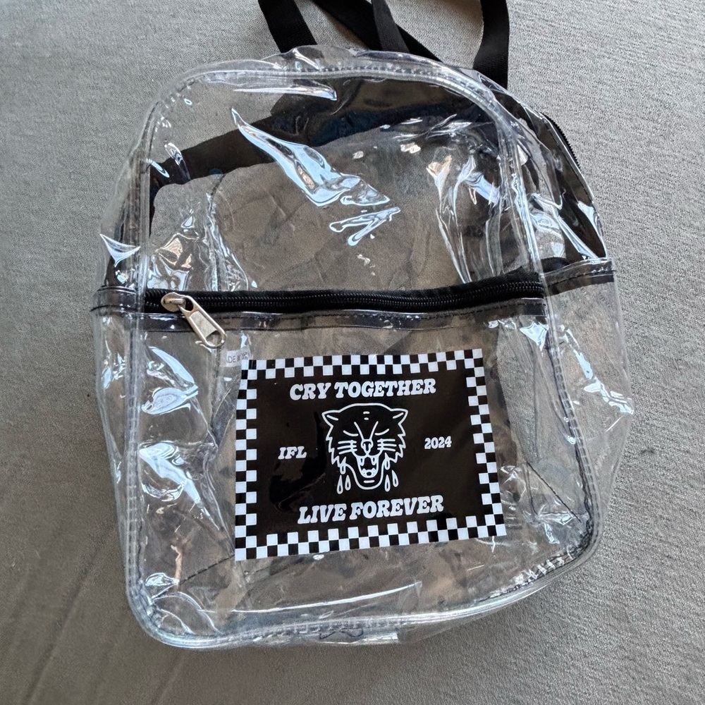 Is For Lovers Tour Clear Backpack